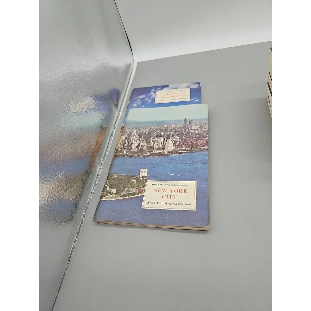 Lot 17 VTG AMERICAN GEOGRAPHICAL SOCIETY Around The World Program Books 1956-62